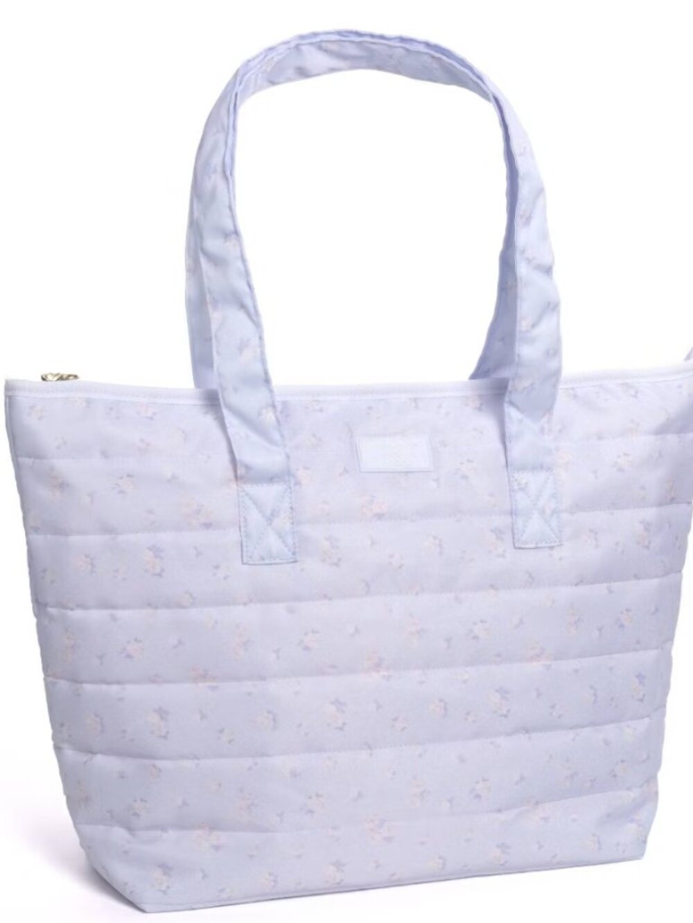 LoveShackFancy x Target Yoobi Everblooming Rosettes Ditsy Quilted Tote Bag Blue